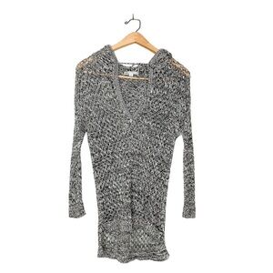 American Eagle Outfitters Open Knit‎ Hooded Swim Cover Up Small S